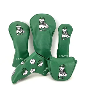 Custom PU Leather Golf Head Covers Waterproof Soft Driver Wood Club Covers Mallet Putter Head Cover Blade Putter Headcovers