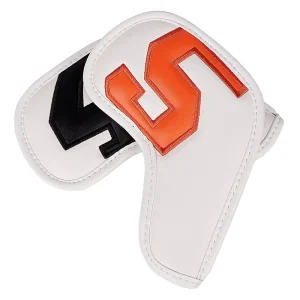 Custom PU Leather Golf Iron Club Cover with Embroidery Logo, Magnetic Closure, and Waterproof Finish