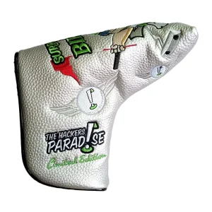 Custom PU Leather Golf Putter Head Cover Golf Accessories OEM Headcover Embroidered Pattern Golf Putter Head Covers