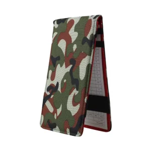 Custom PU Leather Golf Scorecard Holder Yardage Book Cover Slim Back Pocket Organizer for Golfers Gift