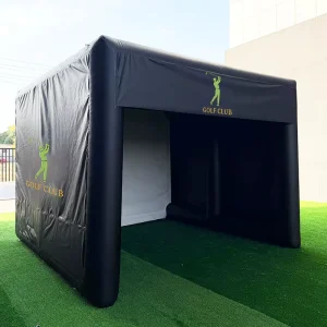 Custom PVC Golf Inflatable Tent Simulator Golf Simulator Enclosure Inflatable Shelter Tent Carpa Inflable De Golf