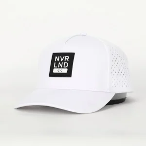 Custom Patch Logo Waterproof Golf Hat 5 Panel Laser Cut Perforated Baseball Cap Polyester Performance Sport Adjustable Four