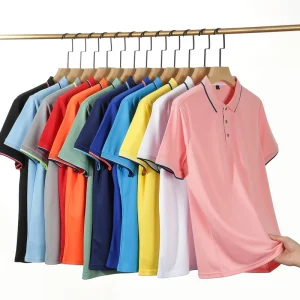 Custom Polo Pour Hommes Men Polo Golf T shirt 62% Polyester 38% Rayon Custom Men’s Casual Polo Shirts for Men with Embroidery Logo