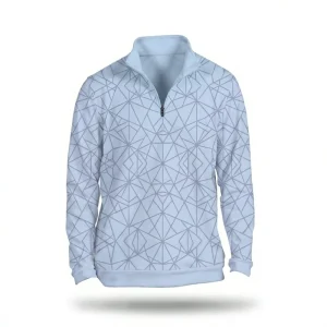 Custom Polyester Pullover Zip Printing Breathable Polo Shirt Knitted Sport Polo Quarter Zipper Golf Shirts Zip Pullover Shirts