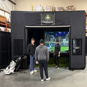 Custom Portability Inflatable Golf Simulator Enclosure Tent Enclosed Space for Practicing Golf Indoors Sports Event
