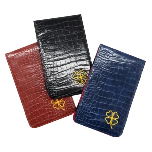 Custom Portable Golf Scorecard Holder with Yardage Book and Gift Pack