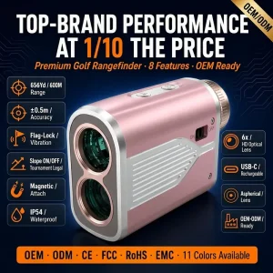 Custom Portable Mini Laser Range Finder for Golf & Outdoor Sports Shooting & Hunting Telescope Golf Rangefinder