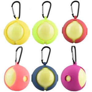 Custom Portable Park Golf Ball Protective Holder Cover Golf Ball Silicone Sleeve Protective Cover Golf Training Aids