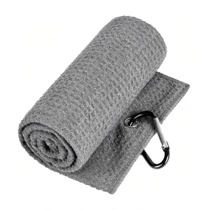 Custom Print Microfiber Waffle Towel Golf Towel With Logo and Hook
