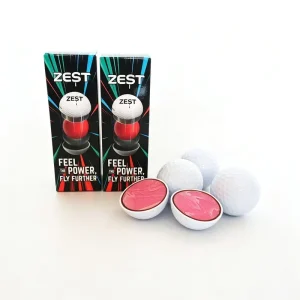 Custom Printed Logo 3 Layer Surlyn Tournament Golf Balls Durable 3 Piece Tour Golf Balls With Custom Packaging Box