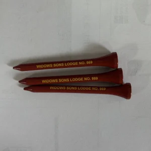 Custom Printed Logo Wooden Golf Tees for Golf Accessories