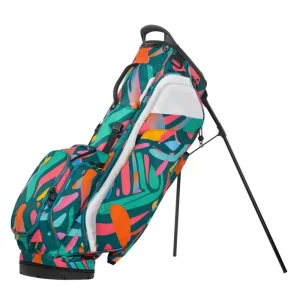 Custom Printed Pattern Lightweight Large-Capacity Golf Stand Bag with Zipper Closure