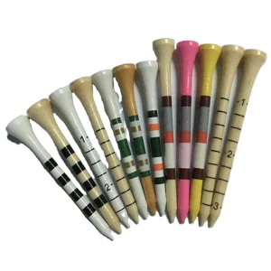 Custom Professional Durable Wooden Tees OEM ODM 3 1 4″ 2 3 4″ 2 1 8″ 1 1 2″ Natural Eco Friendly Bamboo Golf Accessory Tee