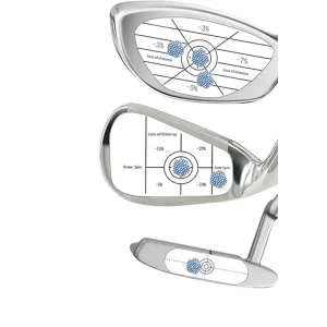 Custom Professional Golf Impact Tape Stickers for Driver Iron Putter Swing Training Aid with Blue Marking Residue Free Removal
