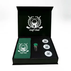 Custom Ready Set Souvenir Golf Towel Tee Repair Tool Divot and Marker Ball with Logo Golf Accessories Gift Set for Sale
