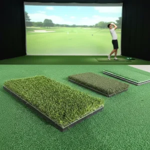 Custom Realistic Turf Golf Hitting Strips Premium Golf Hitting Mat Inserts for Indoor Golf Simulator