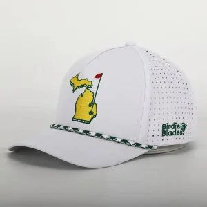 Custom Rope Baseball Cap Water Resistant 5 Panel Performance Hat Laser Cut Perforated Sport Cap Embroidery Logo Snapback for Men