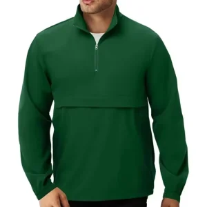 Custom Running Golf Pullover Multi Pocket Lightweight 1 4 Zip Windbreaker Athletic Quarter Zip Sweatshirt