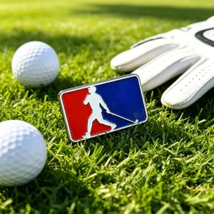 Custom Soft Enamel Metal Magnetic Luxury Golf Cap with Ball Marker and 3D Embroidery, Golf Hat Necklace for Engraving