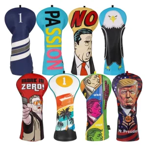 Custom Soft Leather Headcover Golf Club Head Covers for Woods Luxury New Design Golf Accessories PU Leather