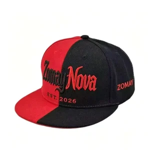 Custom Split Color Embroidery Snapback Cap Moda Gorras De Béisbol Personalizadas Adjustable Hip Hop Unisex Flat Bill