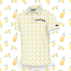 Custom Sportswear Golf T shirts High Quality Logo Spf40 Digital Printing Breathable Stretchy Golf Polo Shirt