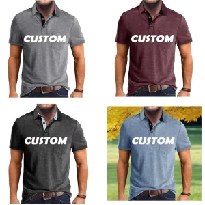 Custom Sublimation Elastane Business Polo Shirt Polyester Golf Polo Shirt Embroidery Custom Polo T Shirt With Logo