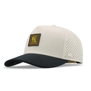 Custom Two Tone Performance Baseball Cap Laser Cut Men’s Sport Cap Waterproof Golf Hat With PVC Patch Golf Hat