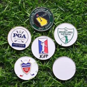 Custom Various Design Ball Markers Golf Accessory with Your Own Logo Magnetic Golf Ball Marker Metal Other Golf Product