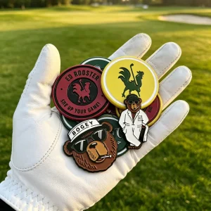 Custom Watch Face Blank Golf Ball Marker Pen Metal Low MOQ Magnet Custom and Tee Laser Engrave for Golf