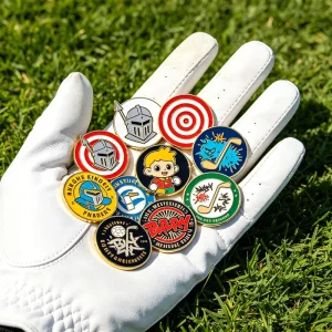 Custom Watch Face Blank Golf Green Reader Ball Marker Metal Low MOQ Magnet Custom and Tee Laser Engrave for Golf Shoe Clip