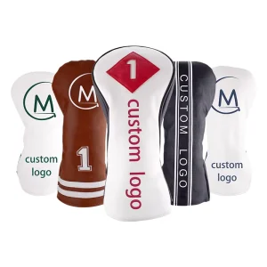 Custom Waterproof PU Leather Golf Driver Headcover 46CC Style