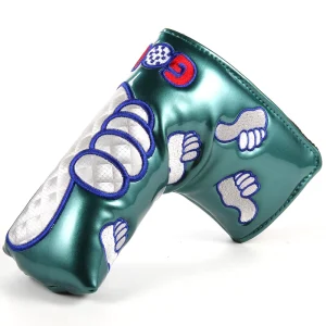 Custom Waterproof PU Leather Golf Headcover Set with Embroidered Logo for Blade Putter