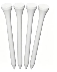 Custom White Plastic Golf Tees Logo 70mm Unbreakable Golf Tees
