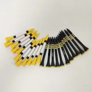 Custom Wood Golf Tee ODM Printing Logo Golf Tees Plastic 70mm 83mm Biodegradable Lightweight Golf Tees OEM