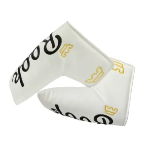 Custom YOPRAL PU Leather Embroidered Logo Waterproof Strong Magnetic Closure Golf Accessories Golf Club Putter Blade Headcover