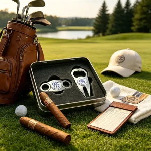 Custom Zinc Funny Knurled Character Golf Divot Repair Tool With Ball Marker Divot Tool Ball Marker Tool Metal Blank