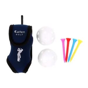 Custom logo Caiton Golf Hot Selling Neoprene Mini Carry Belt Clip Golf Ball Tag Holder Golf Pouch For Golfer