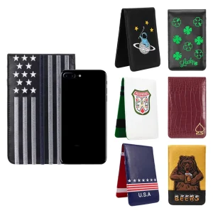 Custom logo Easy Return Portable Score Recording Notebook Sports in Stock Golf Scorecard Holder Handmade Refillable