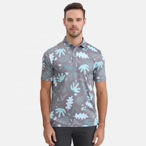 Custom logo Golf Clothing Apparel Manufacture Sports Dry Fit Sublimation Full Print Men’s Golf Polo Shirt