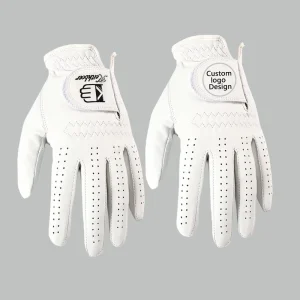 Custom made High quality Classic Golf Gloves Anti slip Cabretta Leather Right Hand Waterproof UV Protection Adjustable