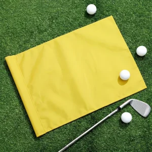 Customised Oxford 420D Nylon Golf Flag Embroidered Golf Club Flag with Grommet Durable Golf Pin Flag with Custom Logo