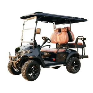 Customizable 2+2 Seat 60V Four Wheel Electric Street Legal Golf Cart with 35KM H Speed 90km Range Off Road Tires & Steel Frame