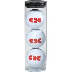 Customizable Clear Transparent PC Material Plastic Packaging Tube Screen Printed Screw Cap for Golf Ball Lipstick