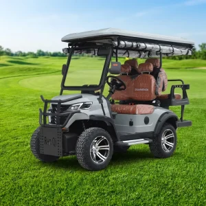Customizable Colors Road Full Electric 4X4 Golf Vehicle Enhanced Suspension Wear Resistant Tire Cross Country Transport Cart