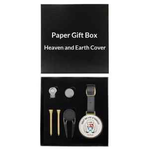Customizable Golf Gift Box Set with Tags Ball Markers Hat Clips and Logo Printing Available (Minimum Order 100 Sets)