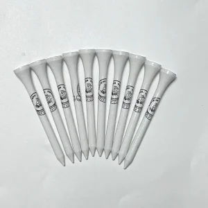 Customizable Golf Wooden Bamboo Tees Custom Printed Logo 4 ” 3 1/4 ” 2 3/4″ 2 1/8″ Colorful With Custom Package