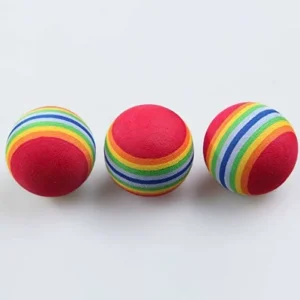 Customizable Indoor Golf Training Aid Rainbow Foam Sponge Indoor Practice Golf Balls