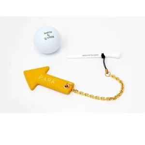 Customizable Leather Golf Tee Holder Pouch Hanging Case Tack Cover Portable Outdoor Ball Bag