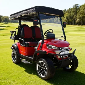 Customizable Lithium Electric 4 Seats Golf Cart 48 V with Free Color and Logo Design for Resort or Home Use